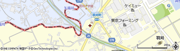栃木県足利市羽刈町758周辺の地図