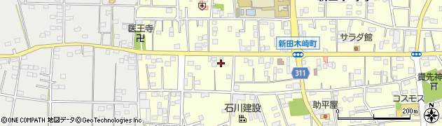 群馬県太田市新田木崎町甲周辺の地図