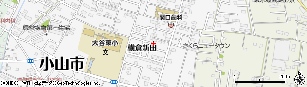栃木県小山市横倉新田285-22周辺の地図