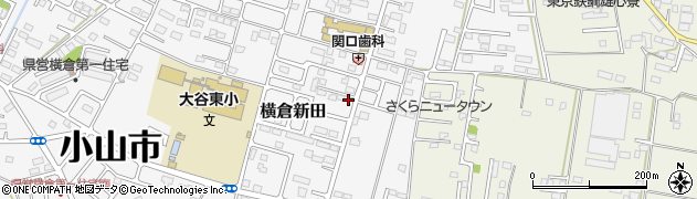 栃木県小山市横倉新田285-6周辺の地図