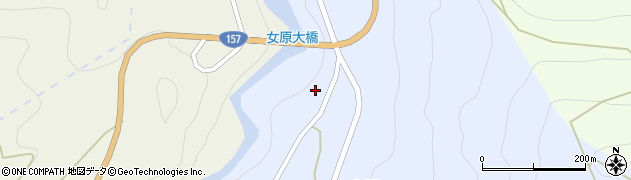 石川県白山市女原（ヘ）周辺の地図