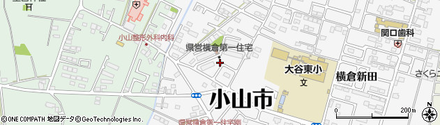 栃木県小山市横倉新田100周辺の地図