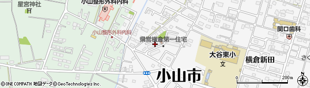 栃木県小山市横倉新田100-8周辺の地図