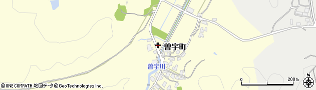 石川県加賀市曽宇町（メ）周辺の地図
