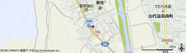石川県加賀市河南町（カ）周辺の地図