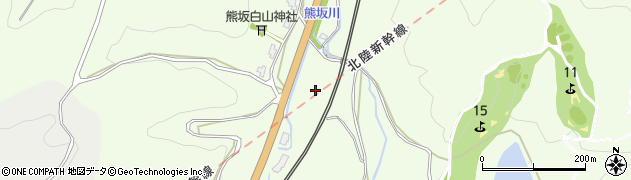 石川県加賀市熊坂町（シ）周辺の地図