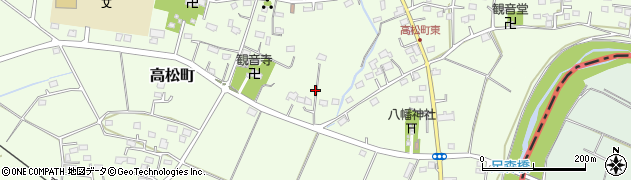 栃木県足利市高松町周辺の地図