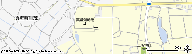 桜川市　真壁運動場周辺の地図