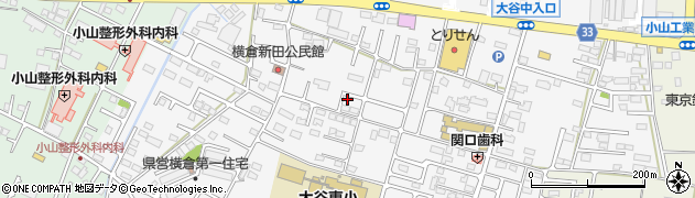 栃木県小山市横倉新田276周辺の地図