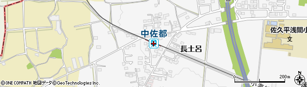中佐都駅周辺の地図