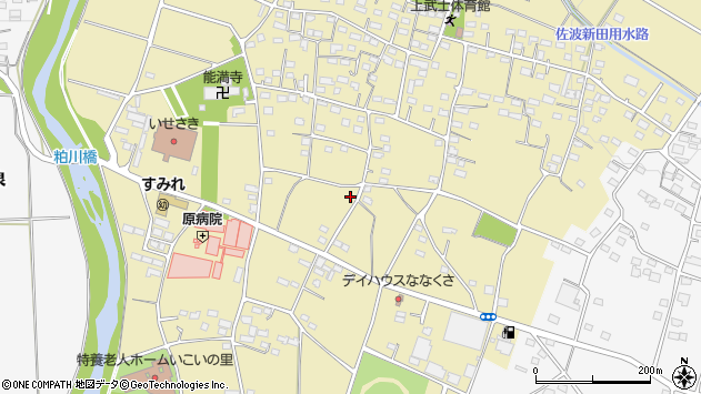 〒370-0127 群馬県伊勢崎市境上武士の地図
