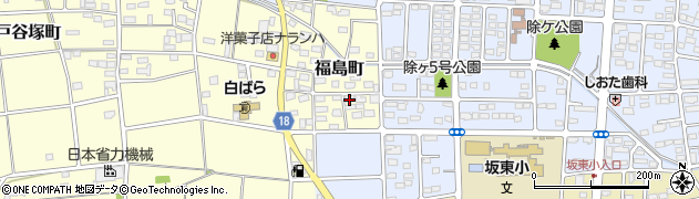 群馬県伊勢崎市福島町747周辺の地図