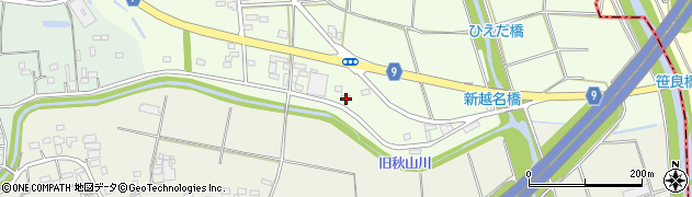 栃木県佐野市越名町104周辺の地図