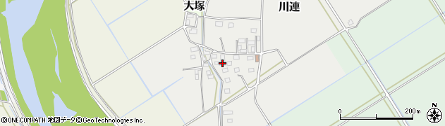 茨城県筑西市川連102周辺の地図