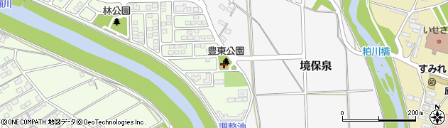 伊勢崎市豊東公園周辺の地図