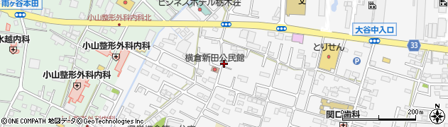 栃木県小山市横倉新田124周辺の地図