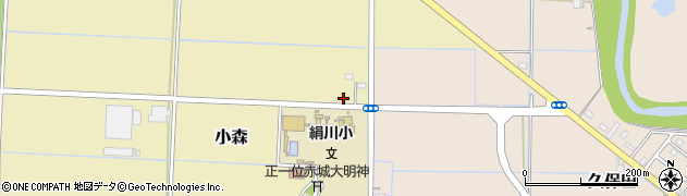 茨城県結城市小森2210周辺の地図