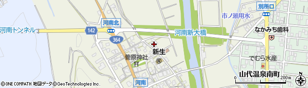 石川県加賀市河南町（ト）周辺の地図
