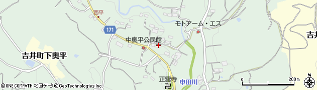 群馬県高崎市吉井町上奥平345周辺の地図