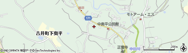 群馬県高崎市吉井町上奥平375周辺の地図