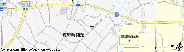 茨城県桜川市真壁町細芝周辺の地図