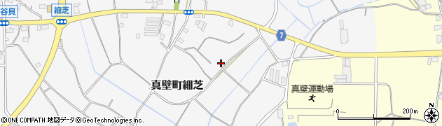 茨城県桜川市真壁町細芝周辺の地図