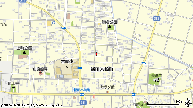 〒370-0321 群馬県太田市新田木崎町の地図