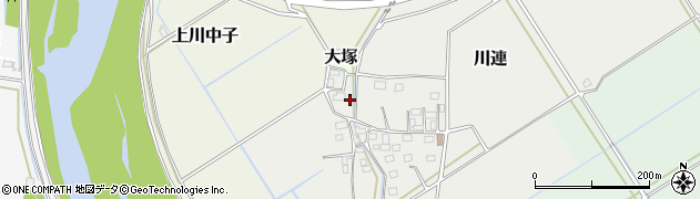 茨城県筑西市川連484周辺の地図