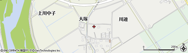 茨城県筑西市川連96周辺の地図
