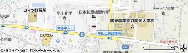 栃木県小山市横倉新田303-2周辺の地図