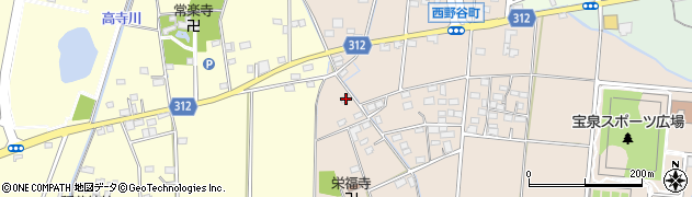群馬県太田市西野谷町237周辺の地図