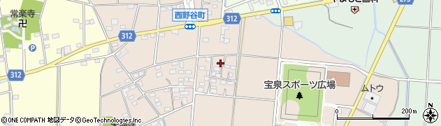 群馬県太田市西野谷町119周辺の地図