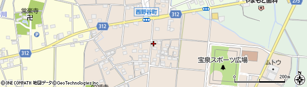 群馬県太田市西野谷町122周辺の地図