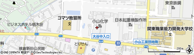 栃木県小山市横倉新田292周辺の地図
