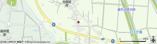 栃木県佐野市越名町148周辺の地図