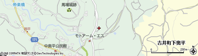 群馬県高崎市吉井町上奥平152周辺の地図