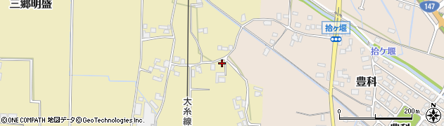 長野県安曇野市三郷明盛2556周辺の地図