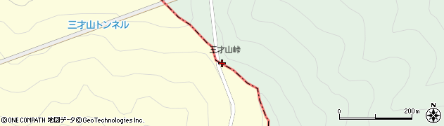 三才山峠周辺の地図