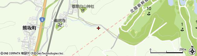石川県加賀市熊坂町（メ甲）周辺の地図