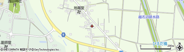 栃木県佐野市越名町145周辺の地図