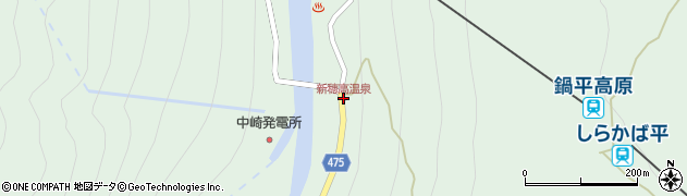 新穂高温泉周辺の地図