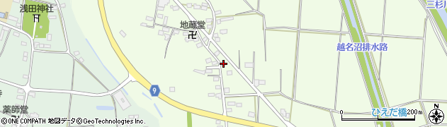 栃木県佐野市越名町144周辺の地図