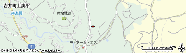 群馬県高崎市吉井町上奥平153周辺の地図