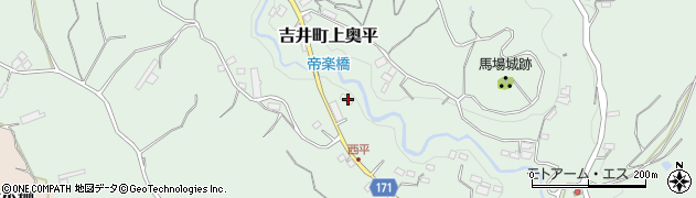 群馬県高崎市吉井町上奥平412周辺の地図