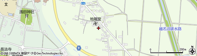 栃木県佐野市越名町327周辺の地図