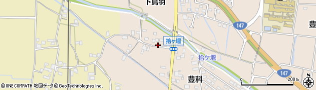 長野県安曇野市豊科下鳥羽1120周辺の地図