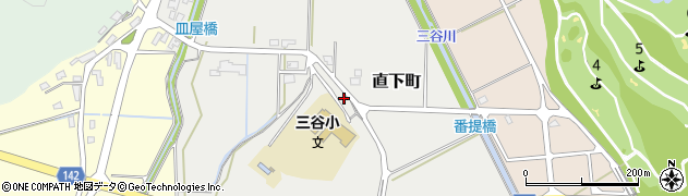 石川県加賀市直下町（ニ丙）周辺の地図
