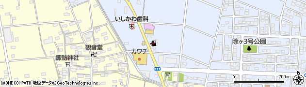 コスモ伊勢崎堀口町ＳＳ周辺の地図