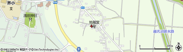 栃木県佐野市越名町311周辺の地図