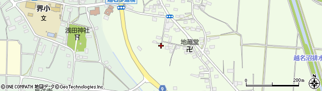栃木県佐野市越名町315周辺の地図
